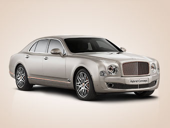 Прототип Bentley Mulsanne с гибридной силовой установкой. Фото Bentley