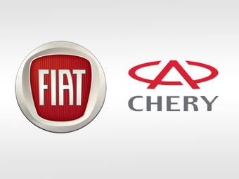 Логотипы Fiat и Chery