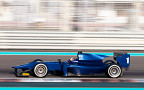 Митч Эванс за рулем болида Russian Time. Фото Malcolm Griffiths/GP2 Series Media Service