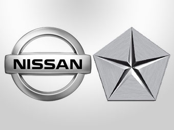 Логотипы Nissan и Chrysler