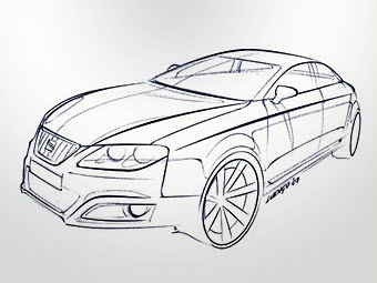 Seat Exeo. Иллюстрация Seat