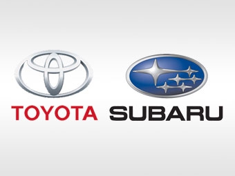 Логотипы Toyota и Subaru
