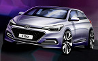 Hyundai i20. Скетчи Hyundai