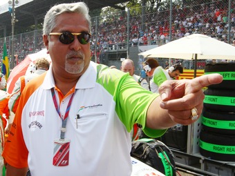 Владелец Force India Виджай Маллья. Фото Force India