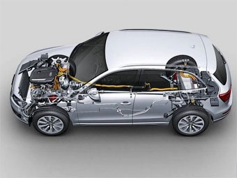 Гибридный Audi Q5. Иллюстрация Audi