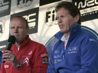 Оливье Кеснель и Малькольм Уилсон. Фото с официального сайта WRC