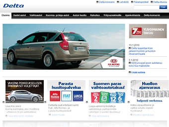 Скриншот сайта deltamotor.fi
