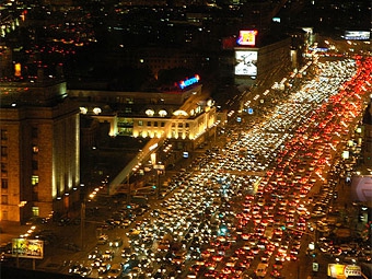 Пробка на Садовом кольце. Фото Антона Носика
