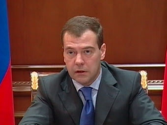Дмитрий Медведев. Кадр Первого канала