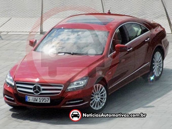 Шпионский снимок нового Mercedes-Benz CLS. Фото с сайта noticiasautomotivas.com.br