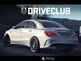Иллюстрация Mercedes-Benz CLA 45 AMG к игре Driveclub. Иллюстрация Mercedes-Benz