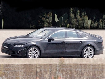 Шпионская фотография Audi A7. Фото Carparazzi с сайта autocar.co.uk