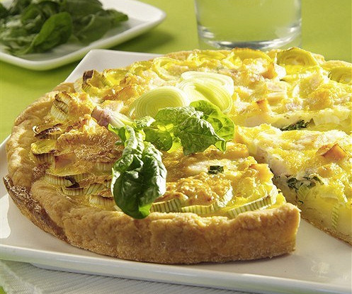 Bacon Leek And Feta Quiche