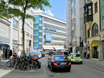Мюнхен, вид на здание городской парковки. Фото пользователя kai.bates с сайта flickr.com