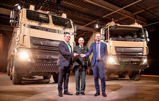 Бельгийская армия получила голландские грузовики DAF с бронированными кабинами