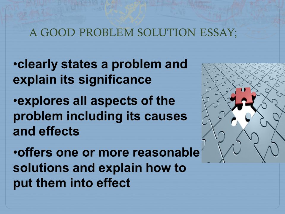 Write My Topics For A Problem Solution Essay A List Of Interesting Problem Solution Research Paper Ideas