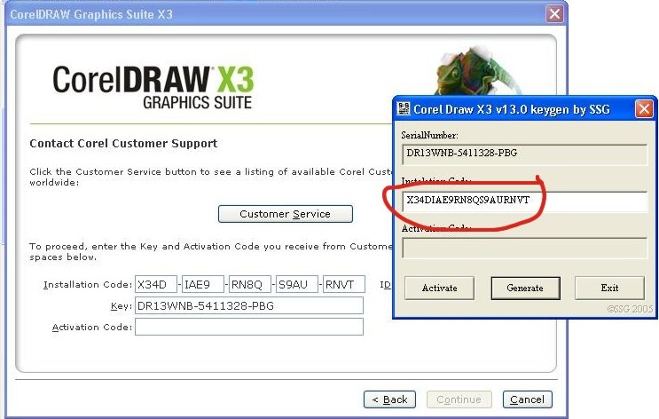 corel draw x5 activation code