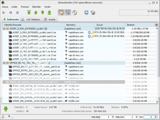 My JDownloader - Web Interface, Android, iOs and