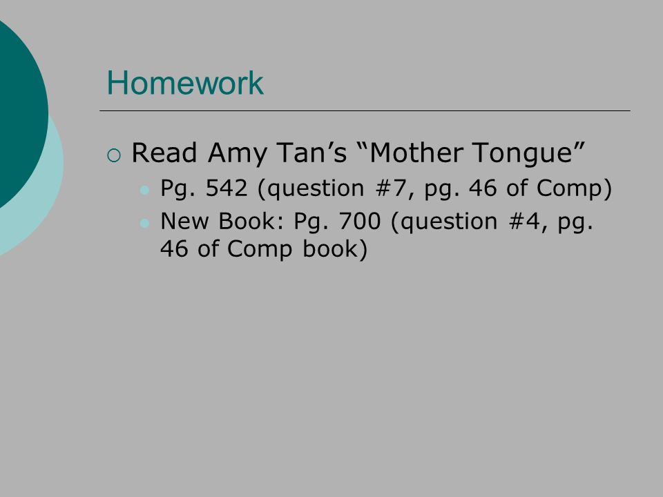 mother tongue summery The mother tongue is a harsh look at the prejudices and snobbery that is the cornerstone of some small towns while not a cozy or an armchair mystery, the plot is a who-done-it from the town's perspective, a unique personalization of a place. mother tongue summery The mother tongue is a harsh look at the prejudices and snobbery that is the cornerstone of some small towns while not a cozy or an armchair mystery, the plot is a who-done-it from the town's perspective, a unique personalization of a place.