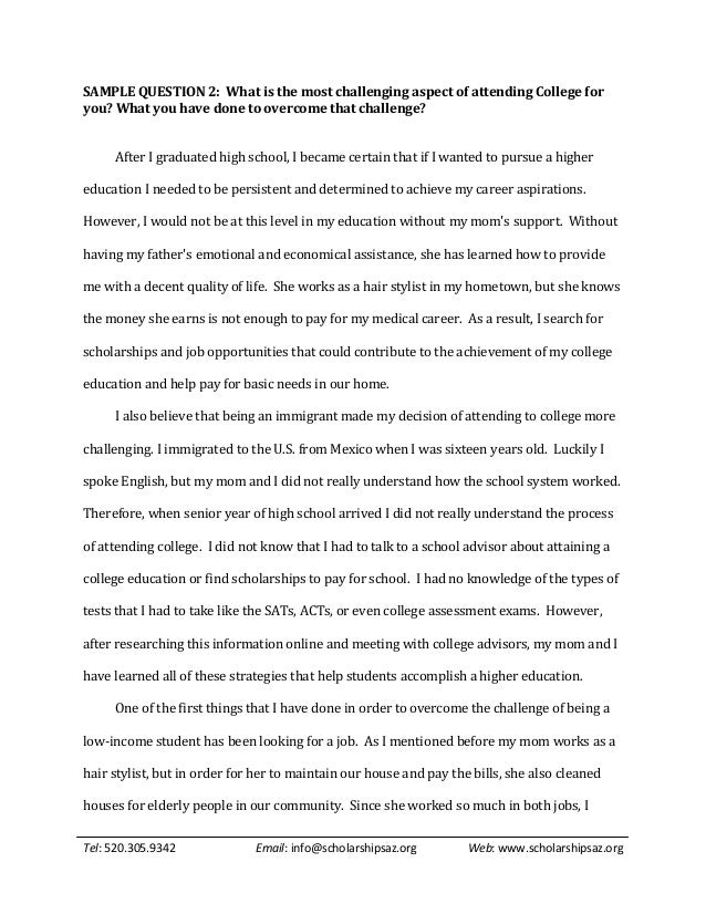 example of scholarship essays