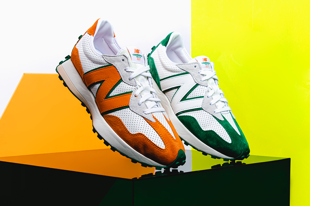 new balance casablanca orange green