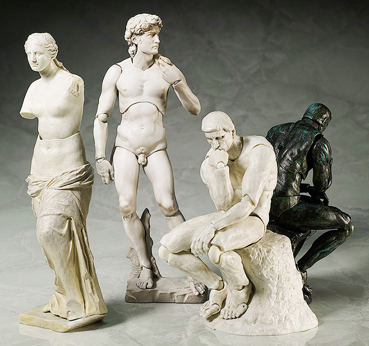Классические скульптуры с подвижными конечностями