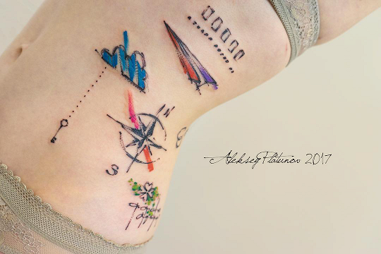 Купить Маркер для тату Tattoo pen недорого – татуаж маркер для временных татуировок цена