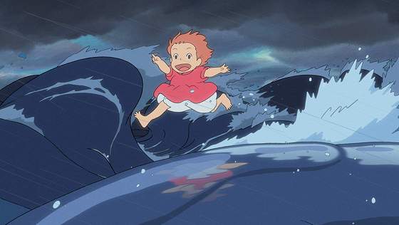 Рыбка Поньо на утесе / Gake no ue no Ponyo