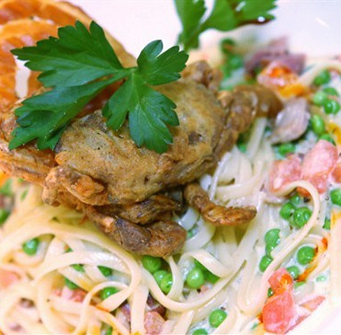 Рецепт Спагетти с горошком и ракушками