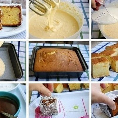 Рецепт Бисквитное пирожное в шоколадном соусе