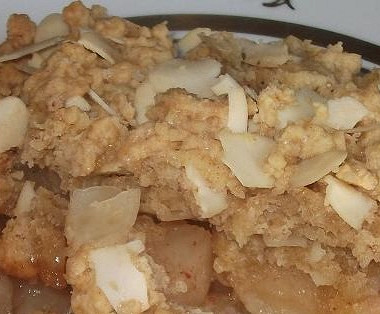 Рецепт Яблочный десерт со штрейзелем