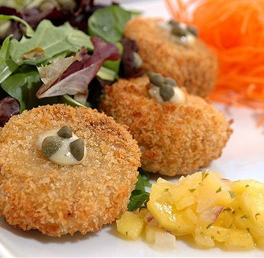 Фото рецепт Морские гребешки фри, панированные в муке