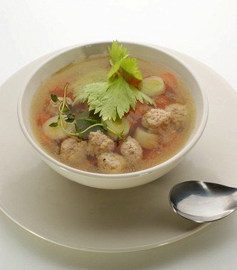 Рецепт Куриный суп с шариками из индейки