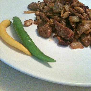 Рецепт Острая свинина с арахисом