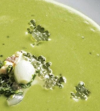 Рецепт Крем-суп из зеленого горошка с тапиокой