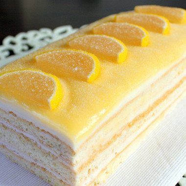 Рецепт Лимонно-творожный торт