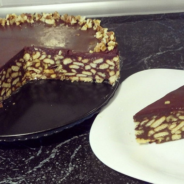 Рецепт Шоколадный торт из печенья без выпечки