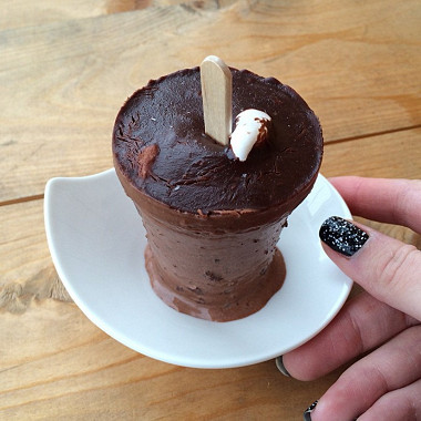 Рецепт Шоколадное эскимо с маршмеллоу и шоколадной крошкой