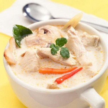 Рецепт Том кха гай (тайский суп из галангала с курицей)