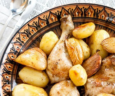 Рецепт Курица с айвой, имбирем и шафраном