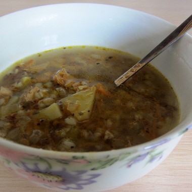 Рецепт Гречневый суп со свининой