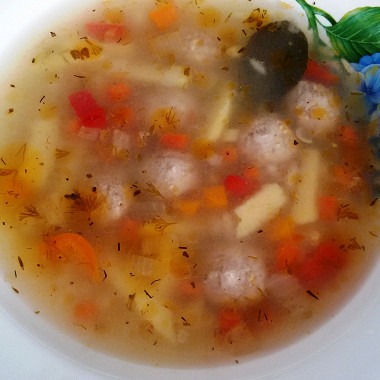 Рецепт Суп с фрикадельками по‑питерски