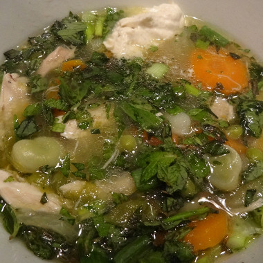 Рецепт Куриная похлебка с овощами