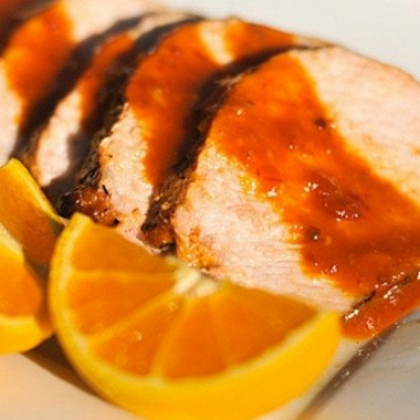 Рецепт Запеченная свинина с апельсинами