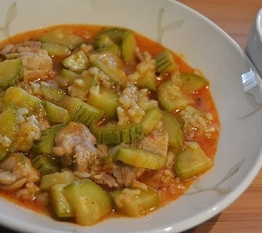 Рецепт Жаркое из кабачка с куриной грудкой
