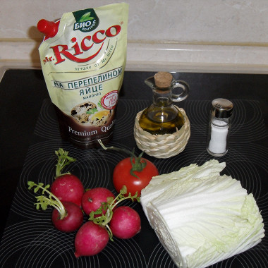 Рецепт Весенний салат с редисом