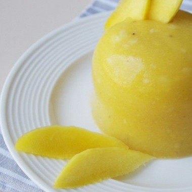 Рецепт Солнечный десерт из манго и банана