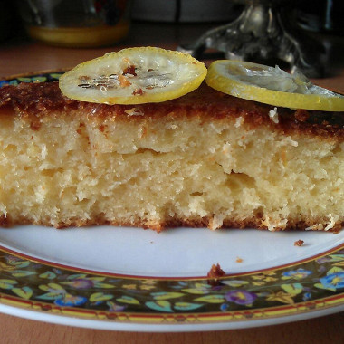 Рецепт Кокосовый кекс с лимонным сиропом