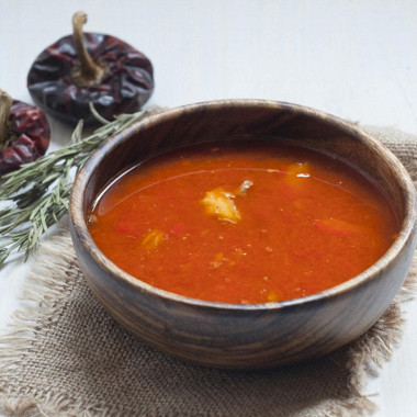 Рецепт Рыбный венгерский суп «Халасле»