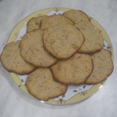 Рецепт Овсяное печенье с грецкими орехами